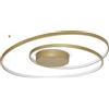 Ideal Lux OZ LAMPADARIO A SOFFITTO LED SMD 52 W On-Off 6100 lm 3000 K D.80CM OTTONE