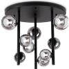 Ideal Lux PERLAGE LAMPADARIO DA SOFFITTO 9 LUCI ATTACCO G9 FUME' LAMPADINE INCLUSE