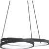 Ideal Lux OZ LAMPADARIO A SOSPENSIONE LED SMD 38 W On-Off 4350 lm 3000 K NERO D.40CM