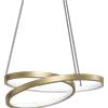 Ideal Lux OZ LAMPADARIO A SOSPENSIONE LED SMD 38 W On-Off 4350 lm 3000 K OTTONE D.40CM