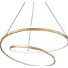 Ideal Lux OZ LAMPADARIO A SOSPENSIONE LED SMD 47 W On-Off 5500 lm 4000 K D.60CM OTTONE