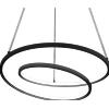 Ideal Lux OZ LAMPADARIO A SOSPENSIONE LED SMD 52 W On-Off 6400 lm 4000 K D.80CM NERO