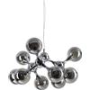 Ideal Lux NODI LAMPADARIO SOSPENSO IN METALLO E VETRO CROMO 9 LUCI ATTACCO E14