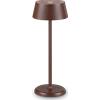 Ideal Lux PURE LAMPADA DA TAVOLO RICARICABILE DIMMERABILE IP54 LED 3000K 1,5W 220 lm COFFEE