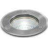 Ideal Lux PARK ROUND SEGNAPASSO SPOT DA INCASSO 1 LUCE ATTACCO GU10 ACCIAIO IP67 D.10,5CM