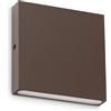 Ideal Lux POST-IT APPLIQUE A PARETE IP65 LED 3000K 3W 370 lm COFFEE