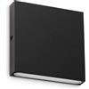 Ideal Lux POST-IT APPLIQUE A PARETE IP65 LED 3000K 3W 370 lm NERO