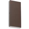 Ideal Lux POST-IT APPLIQUE A PARETE IP65 LED 3000K 6W 750 lm COFFEE DOPPIA EMISSIONE