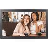 Tonysa Cornice Digitale Smart WiFi da 15,4 Pollici Touch Screen HD con Controllo App Condivisione Multiutente Presentazione Calendario Allarme Meteo per Display Home Office (BLACK)