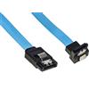 Link LKCSATA30L Cavo Interno SATA III CM 30 CONNETTORE 90° con Clip BLOCCAGGIO in Metallo