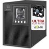 Atlantis A03-OP1002XLN UPS OnLine 88% Più Silenzioso Gruppo di Continuità Server Doppia conversione Onda Sinusoidale Pura 1000VA 700W, Ventola Low Noise Gelid 23,6 dbA,USB,2 Schuko + 1 IEC, 2x12V-9Ah