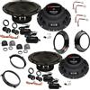 EvoTuning Renegade Kit 8 Casse Altoparlanti Anteriori e Posteriori RX6.2C per Fiat Panda 169 400W