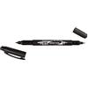 Tombow | Pennarello Permanente Mono Twin | Doppia punta sottile e spessa | Ideale per disegno, scrittura e arte | Colore nero