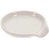 MUELODSIC Appoggia Cucchiaio in Ceramica Bianco, Supporto Stabile per Cucina | Piatto Liscio, Posa Ordinata per Mestoli e Cucchiai, Tavolo o Piano Cucina Stile Casuale