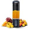 Cecotec Frullatore Portatile Power Titanium Shake2Go Dark. 180W, Bicchiere Tritan 600ml Senza BPA, 3 Programmi Automatici, Design Compatto e Portatile, Freschi Smoothie Pronti da Portare Via Ovunque