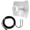 22Dbi Gain Antenna 5G 4G LTE Esterna Doppia Polarizzazione, 600-6000Mhz Mimoante