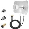 Antenna 5G 4G LTE Esterna Doppia Polarizzazione 22Dbi Gain, 600-6000Mhz Mimo Ant