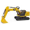 bruder 02483 - Escavatore a benna Cat, veicolo da cantiere, escavatore a benna, veicolo