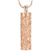 AIWENXI Collana con urna di girasole per cenere, per cremazione, gioielli cilindri, in acciaio inox, uomo/animale domestico, cenere, souvenir, amante della cenere, ciondolo per uomini e donne