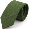 DUNSBY Cravate Homme Cravatte in tinta unita for uomo Cravatta fatta a mano in cotone Rosa Verde Arancione Accessorio for cravatte sottili sottili da 6,5 cm(17)
