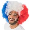 Chaks - Parrucca da tifoso francese, parrucca riccia XXXL per i Mondiali