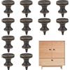 Capiant Confezione da 12 mini pomelli per cassetti, pomelli rotondi per armadietti, viti autofilettanti, maniglie antiche, per armadietti, armadi, cassettiere, mobili