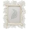 YULINK - Cornice portafoto piccola vintage da 6,35 x 8,89 cm, piccolo telaio per foto ornamentale bianco antico, per tavolo e parete, design floreale decorativo, decorazione retrò per la casa, arte da