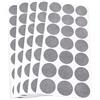 Adsamm® / 105 x feltrini autoadesivi ultrasottili/Grigio/ø 30 mm/Rotondo/piedini per mobili in feltro extra fine da 1.5 mm di spessore/pad protettivi per arredi