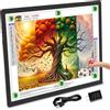 TOHETO A2 Light Pad 25,2''x18,4'', Grande Pannello Magnetico LED per Dipinti Diamantati, Scatola Luminosa a 3 Modalità di Colore per Ricalco, Tavolo Luminoso per Arte Diamantata a 6 Livelli