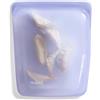 Stasher Borsa portaoggetti riutilizzabile in silicone, 1/2 gallone (lavanda), contenitore per la preparazione di pasti per alimenti, per pranzo, viaggi, trucco, palestra, freezer, forno, microonde,