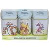 New English Teas Nuovi tè inglesi Winnie the Pooh & Friends 3 mini lattine da tè con tè inglese in foglie sfuse