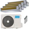 Olimpia Splendid Condizionatore Olimpia Splendid Nexya S6 E Duct quadri split 9000+9000+9000+12000 BTU inverter A+ unità esterna 8.2 kW OS-CEMYH28EI/OS-SEDAH09EI_3/OS