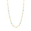 LUXURY MILANO Collana dream in argento con perle azzurre.