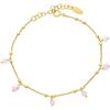 LUXURY MILANO Bracciale dream in argento con pietre rosa