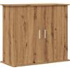 vidaXL Supporto per Acquario Artigianale in Rovere 81x36x73 cm in Legno ingegnerizzato