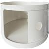 Kartell Componibili Contenitore, Elemento tondo, ABS, Bianco, 42 x 42 x 38.5 cm, Alto