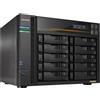 Asustor Lockerstor 10 Gen3 AS6810T, 10 Bay NAS, AMD Ryzen Quad-Core 2.3 GHz, 16GB RAM ECC DDR5, 4 M.2 NVMe Slots, 2 5GbE & 2 10GbE Port, USB4 Type-C, Network Attached Storage (Senza dischi)