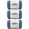 Bernat Filato denim macramè, confezione da 3 pezzi, 250 g, fibra mista, 6 super voluminoso, 40 m, per lavori a maglia, uncinetto e artigianato