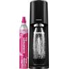 SodaStream Gasatore d'acqua Terra bianco include cilindro di Co2 per realizzare fino a 60 Litri di acqua frizzante, inclusa una bottiglia da 1 L lavabile in lavastoviglie
