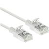ACT Cavo patch slimline bianco da 10 metri LSZH U/FTP CAT6A per datacenter, senza strappi, con connettori RJ45 (DC6910)