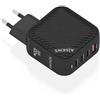 AISENS Caricabatterie da parete aisens asch-100w4p029-bk/ 3xusb typ-c/ 1x usb/ 100w