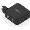 AISENS Caricatore da parete Aisens ASCH-140W3P031-BK/ 2xUSB Type-C/ 1xUSB/ 140W