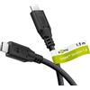 Goobay 74196 Cavo USB-C™, USB4™, 100 W, 20 Gbit/s, Power Delivery, 1,5 m, 1,5 m, nero - Connettore USB-C™ > Connettore USB-C