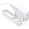 AISENS ASCH-140W4P055-W, da interno, CA, 20 V, 5 A, 1,4 m, bianco