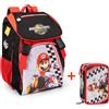 Zaino Estensibile Super Mario Kart World + Astuccio Scuola 3 zip