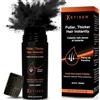 ETISEN Fibre Cheratina Capelli, Polvere per Capelli Uomo Volumizzante, Copre Diradamento e Stempiature, Effetto Naturale Anti Diradamento, Capelli Più Folti, 27,5 g (Nero)