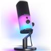 MAONO Microfono XLR/USB Gaming con Software, Microfono Dinamico per PC con RGB per lo Streaming e Podcasting, Cardioide Microfono per Registrare con Cancellazione del Rumore, Pulsante Mute PD100X