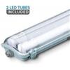 Plafoniera Stagna 2X22W 6400°K Cm.150 Ip65