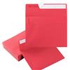 Wishop Confezione da 50 buste colorate autosigillanti per matrimoni, inviti per feste, biglietti di auguri, annunci, foto, 13 x 18 cm (rosso)