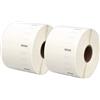 Printing Saver 2 Rotoli 11354 S0722540 57mm x 32mm Etichette compatibili per Dymo LabelWriter 4XL 450 400 330 320 310 Twin Turbo Duo SLP 450 430 420 400 240 220 200 120 100 Pro Plus (1000 Etichette per Rotolo)